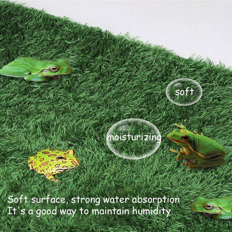 kathson 2pcs Reptile Carpet Terrarium Liner Tortoise Bedding Reptile Substrate Liner Mat Pet Cage Mats Supplies for Lizard Snake Bearded Dragon Gecko Chameleon Turtle Iguana (11.81 X 7.87 in) - Image 4